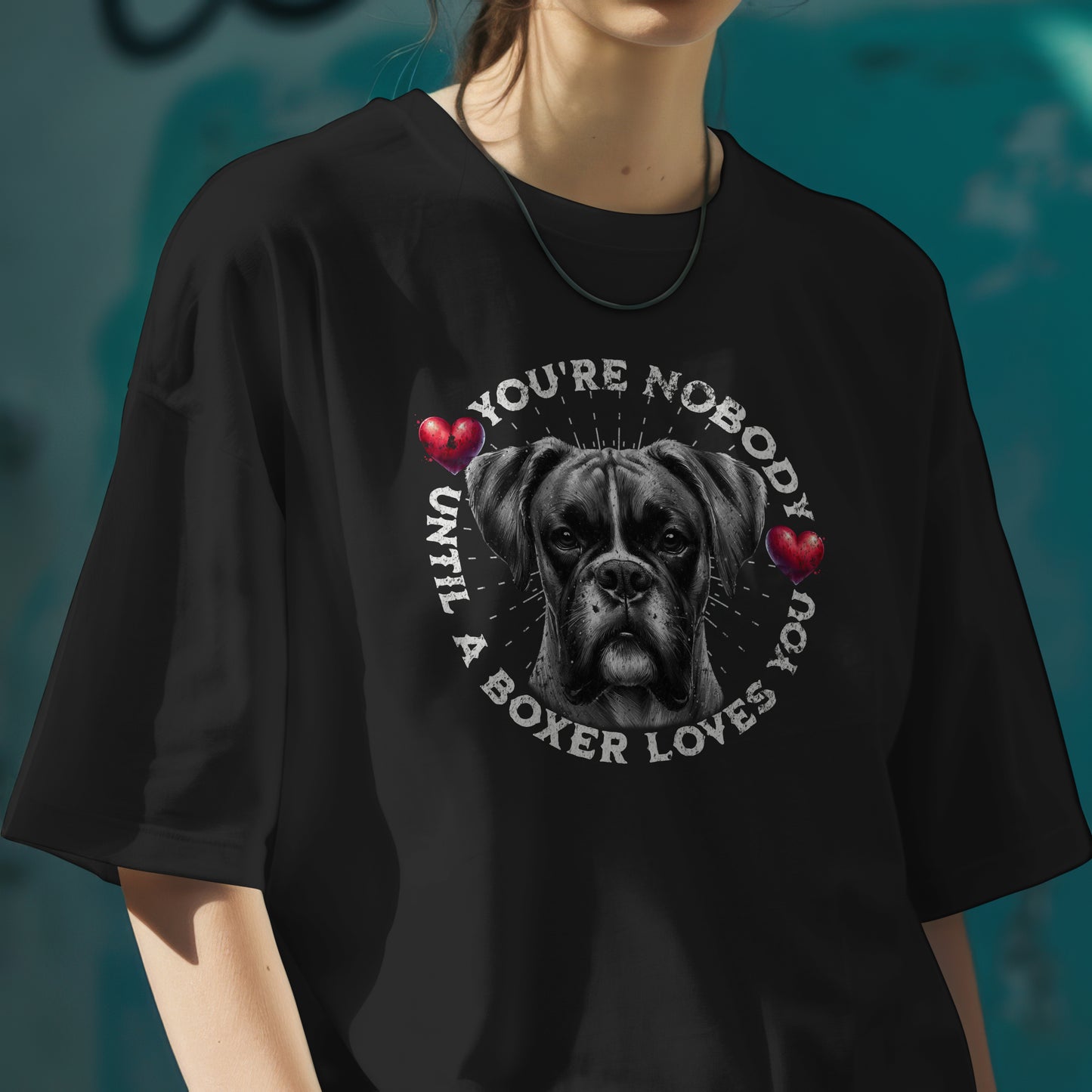 Boxer - You're Nobody Until A Boxer Loves You. Organic In Conversion Men's Oversized T-shirt | SOL'S Boxy Men 03806