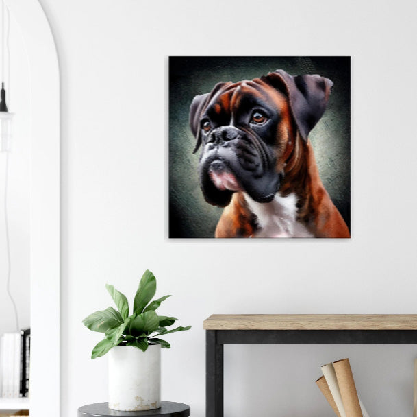Solid Brindle Boxer Dog Canvas Print - Immersive Art Experience