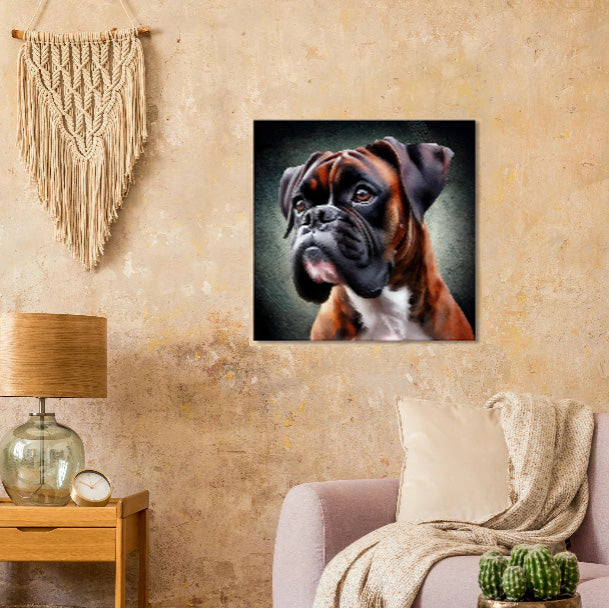 Solid Brindle Boxer Dog Canvas Print - Immersive Art Experience