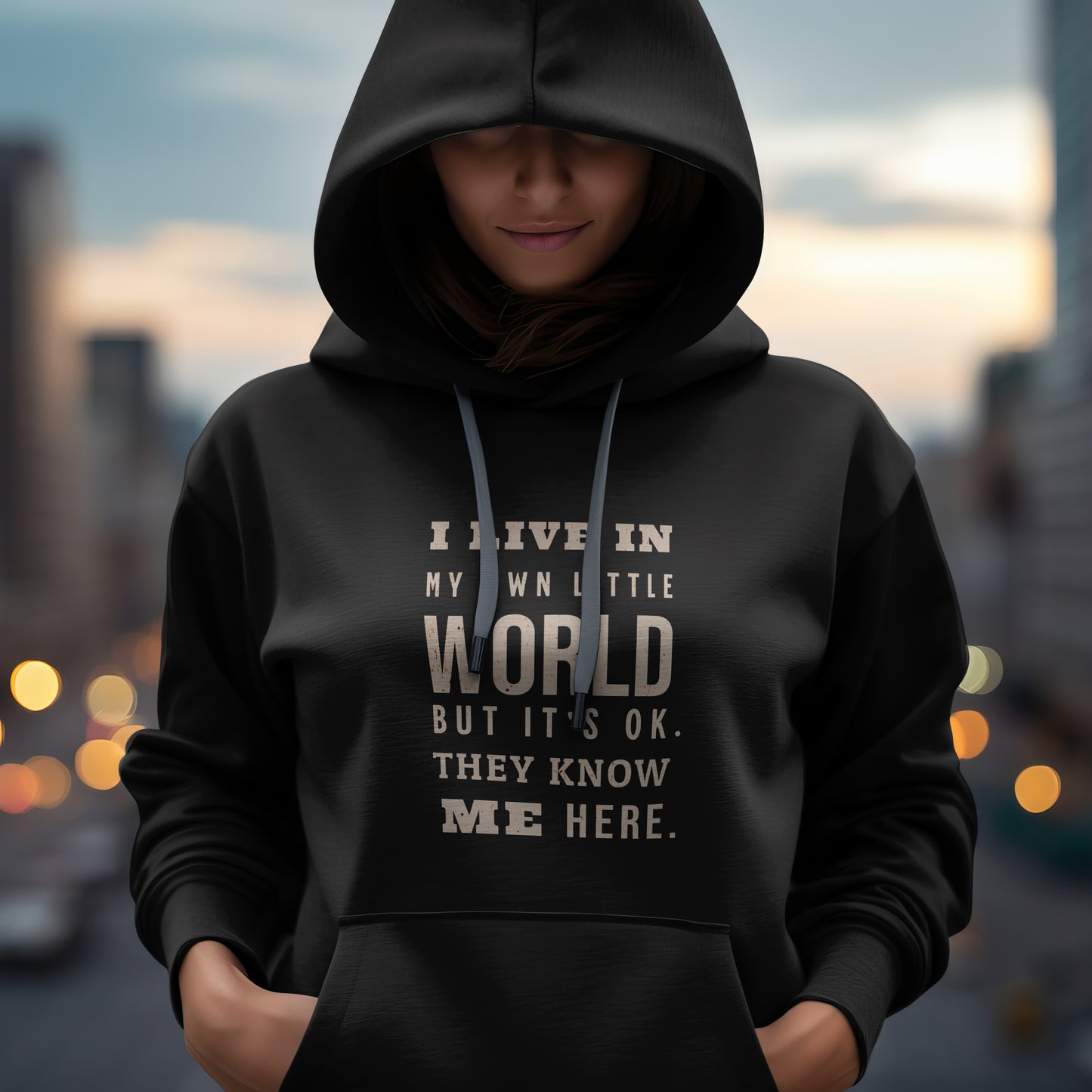 I Live In My Own Little World... - Classic Unisex Pullover Hoodie | Gildan® 18500