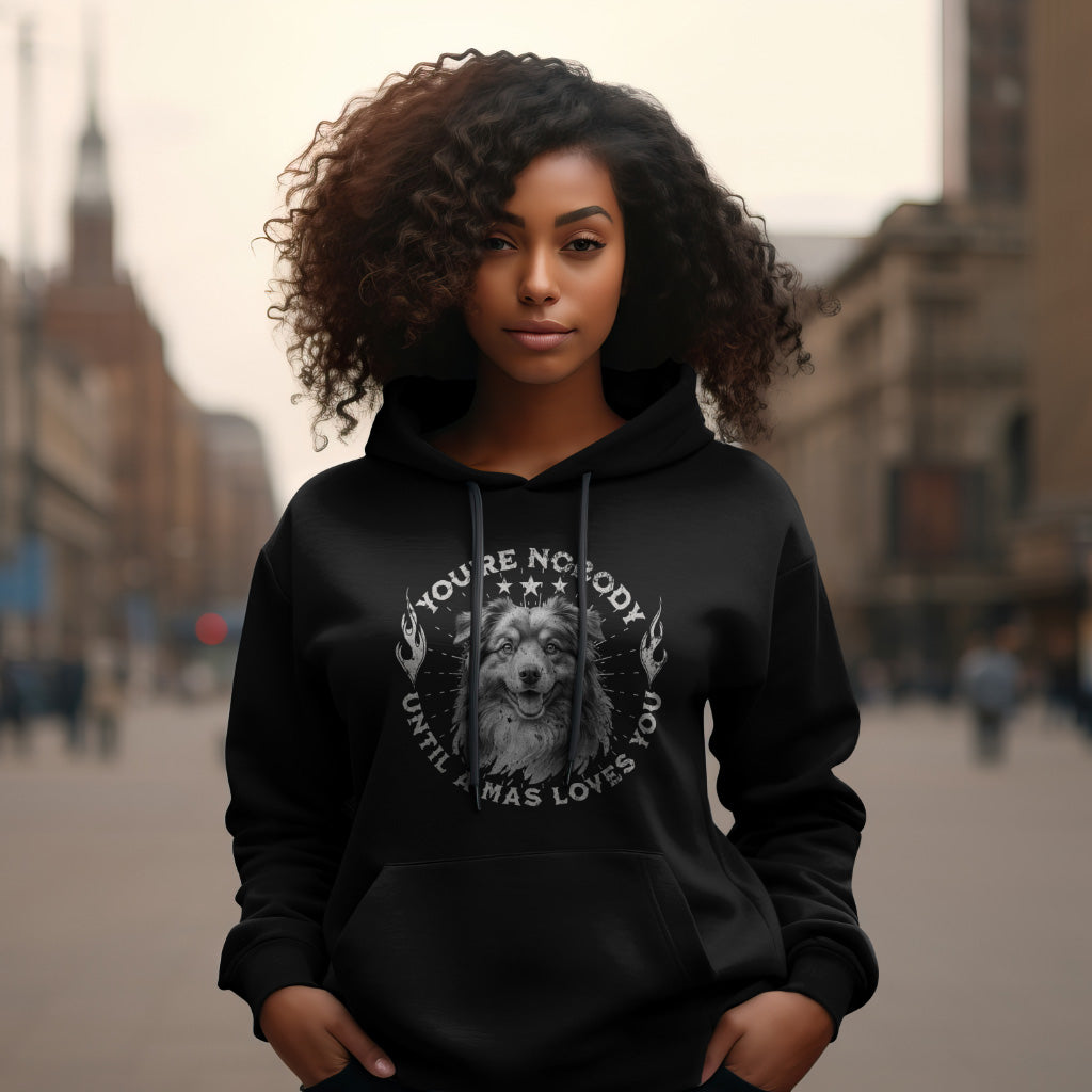 MAS – You're Nobody Until a MAS Loves You. - Classic Unisex Pullover Hoodie | Gildan® 18500 Black
