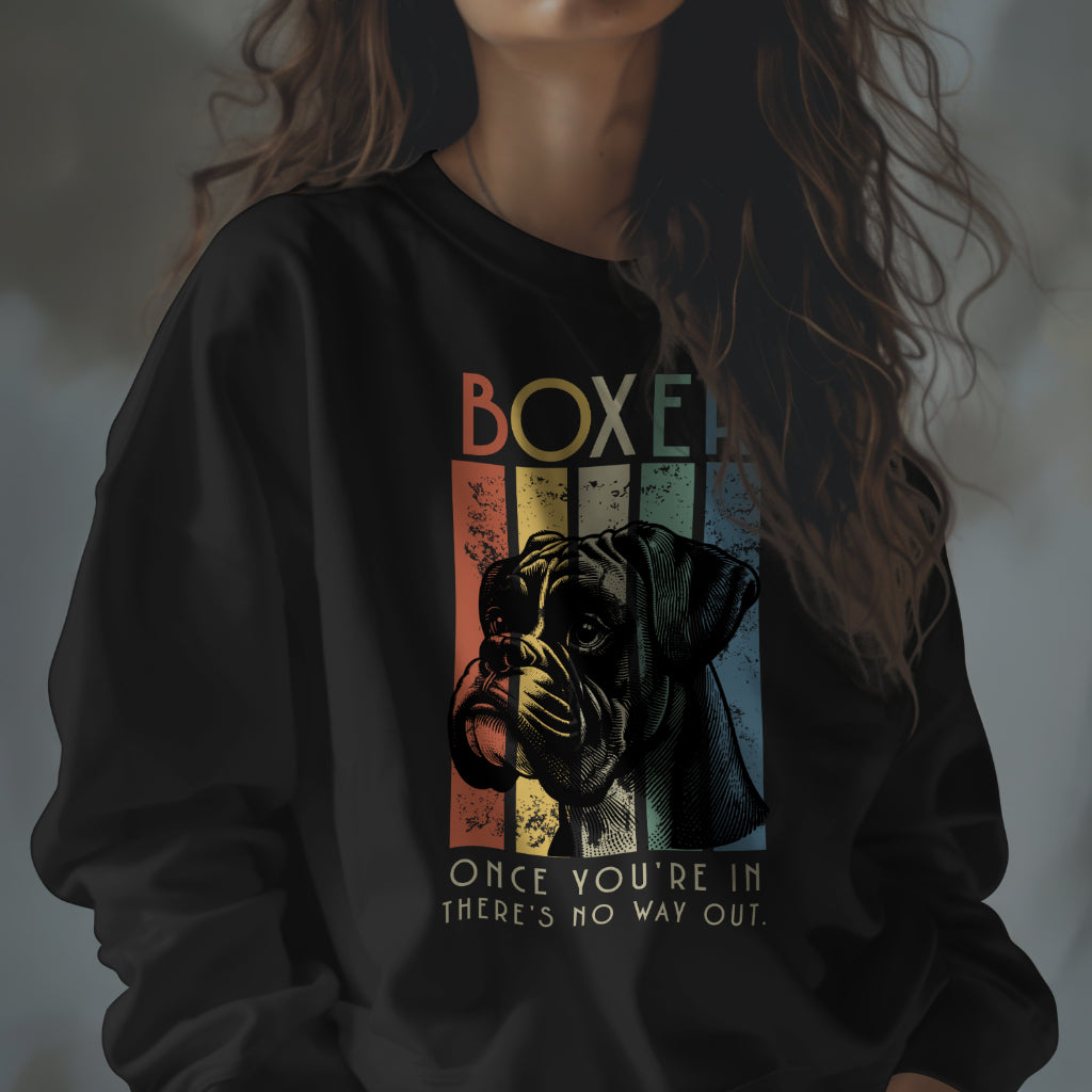 Retro Boxer. Classic Unisex Crewneck Sweatshirt | Gildan® 18000