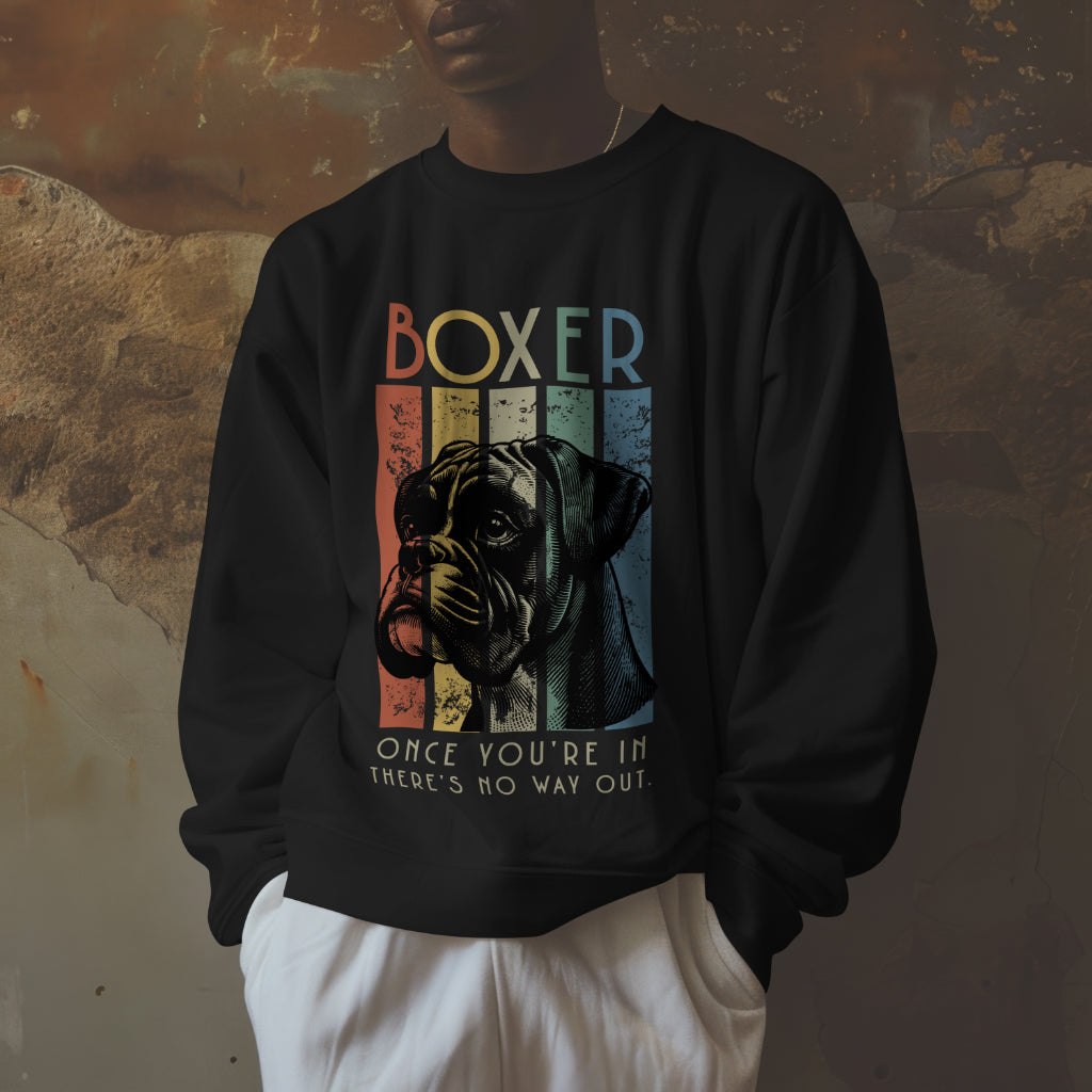 Retro Boxer. Classic Unisex Crewneck Sweatshirt | Gildan® 18000