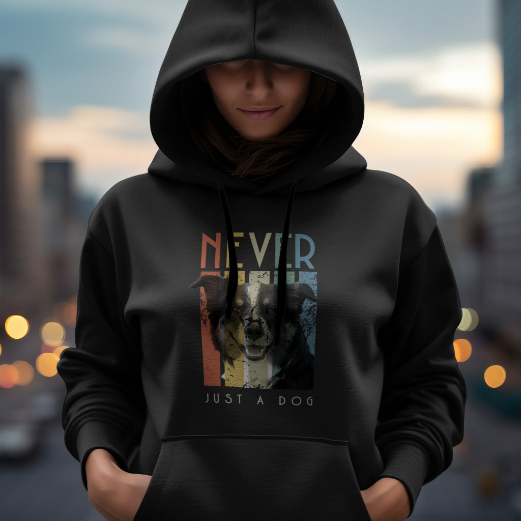 Never Just A Dog - MAS. Classic Unisex Pullover Hoodie | Gildan® 18500 Black