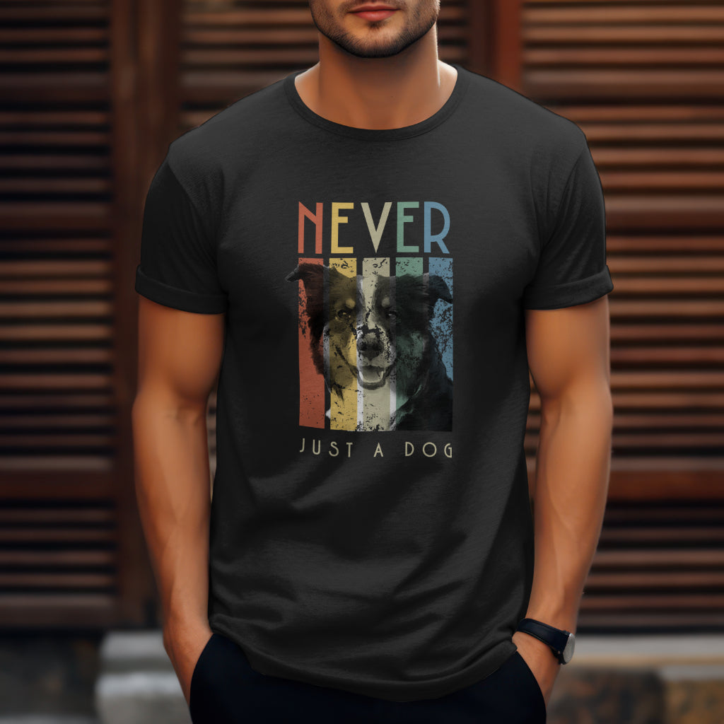 Never Just A Dog - MAS. Premium Womens Crewneck T-shirt | Bella + Canvas 6004