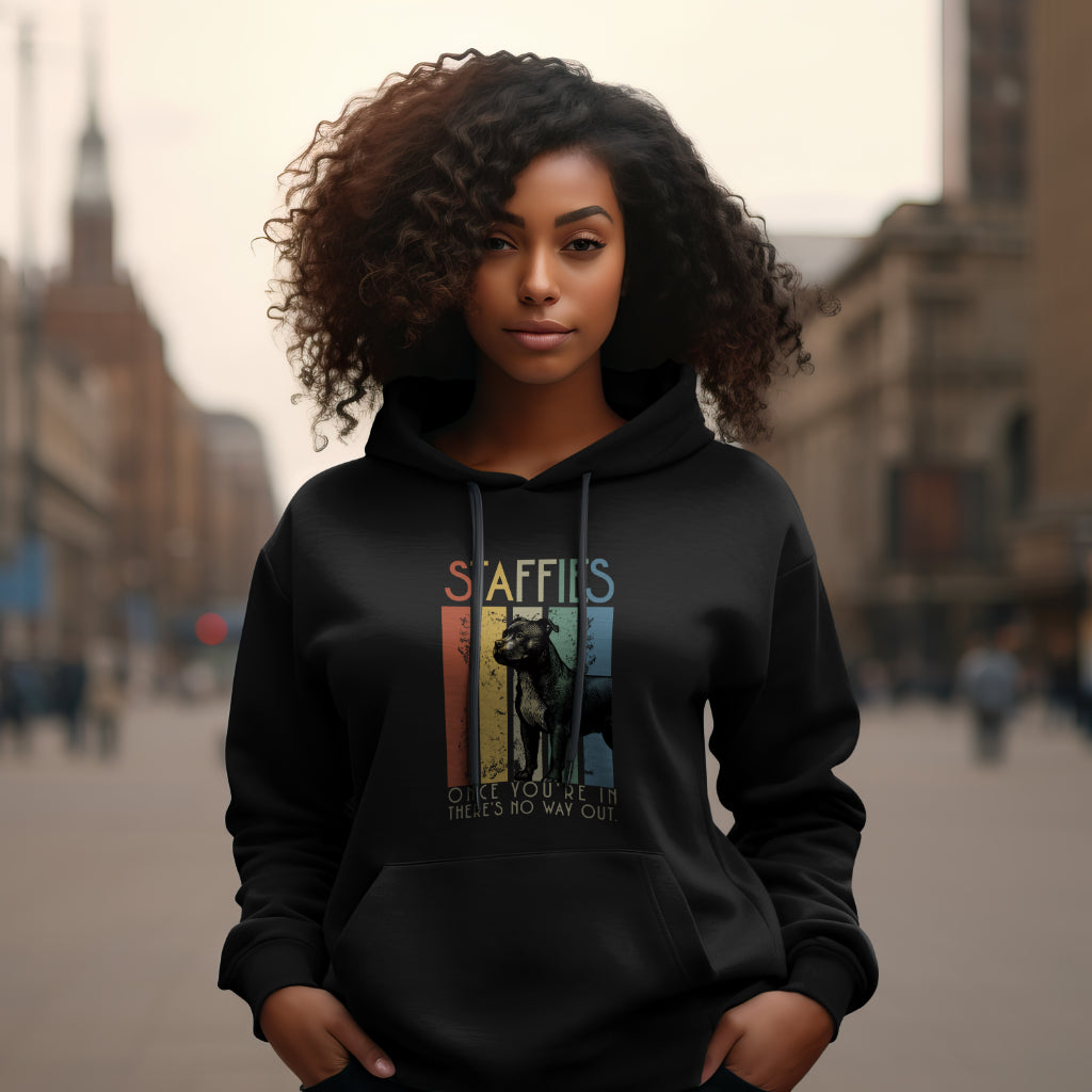 Retro Staffies - Classic Unisex Pullover Hoodie | Gildan® 18500