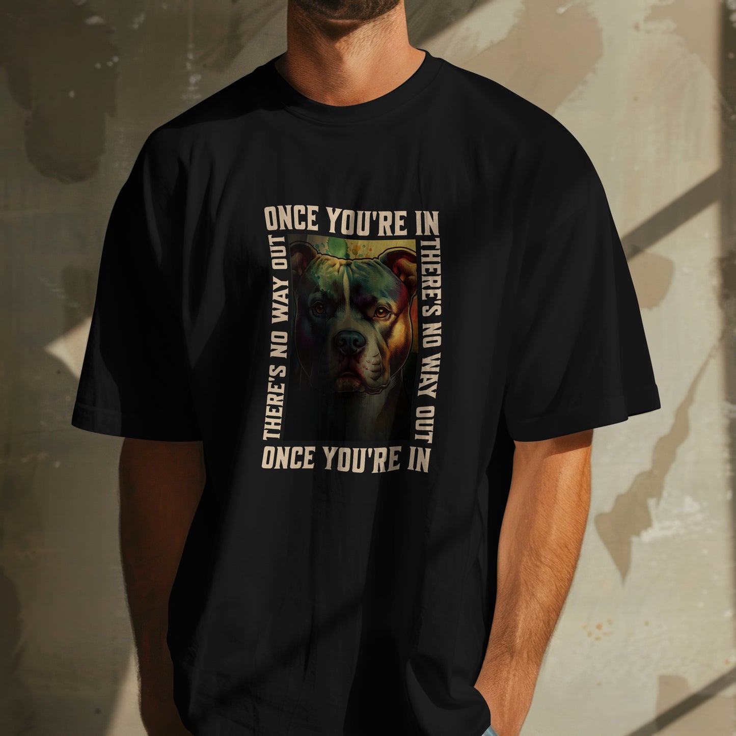 Once You're In... Amstaff/Staffie/Pit - Unisex Oversized T-shirt | SOL'S Legacy 03996