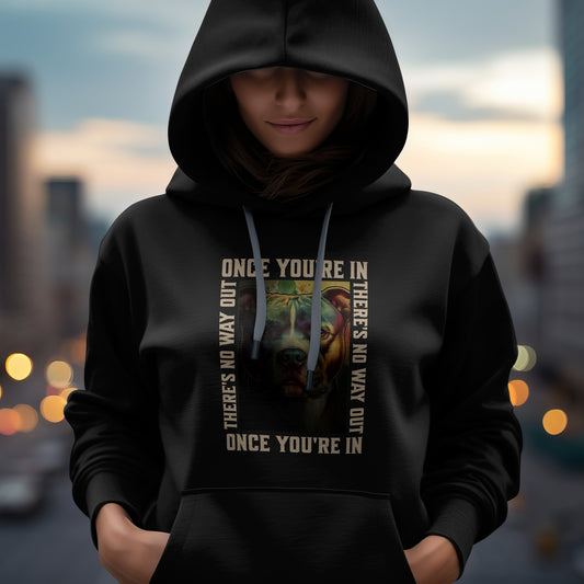 Once You're In...-  Amstaff/Staffiemix/Pitmix. Classic Unisex Pullover Hoodie | Gildan® 18500