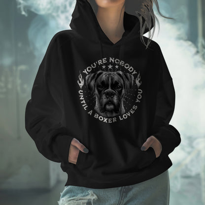 'You're Nobody Until A Boxer Loves You' - Boxer. Classic Unisex Hoodie Gildan 18500
