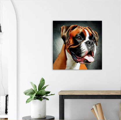 Fawn Boxer Dog Canvas Print - Immersive Art Experience
