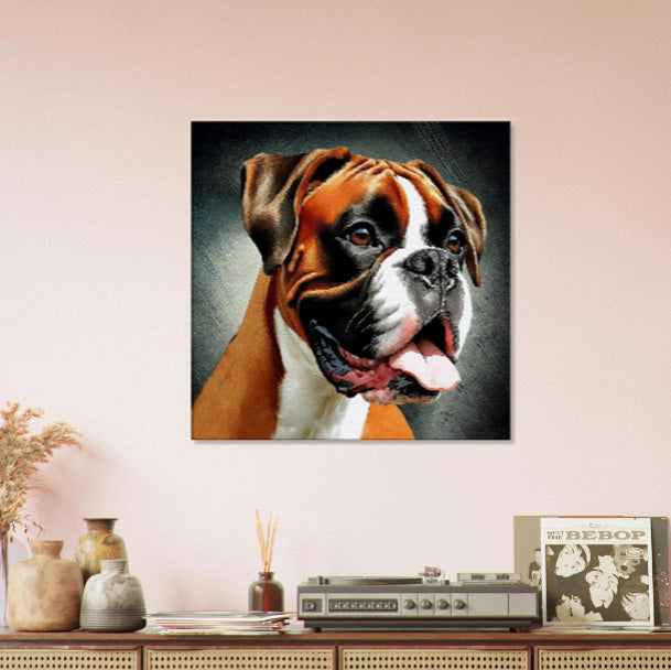 Fawn Boxer Dog Canvas Print - Immersive Art Experience