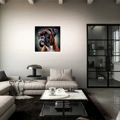 Solid Brindle Boxer Dog Canvas Print - Immersive Art Experience