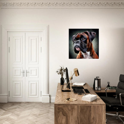 Solid Brindle Boxer Dog Canvas Print - Immersive Art Experience