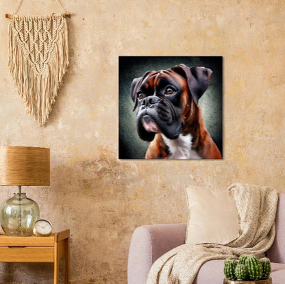 Solid Brindle Boxer Dog Canvas Print - Immersive Art Experience