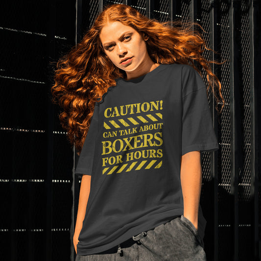 Caution! Can Talk About Dogs For Hours. -  Unisex Oversized T-shirt | SOL'S Legacy 03996