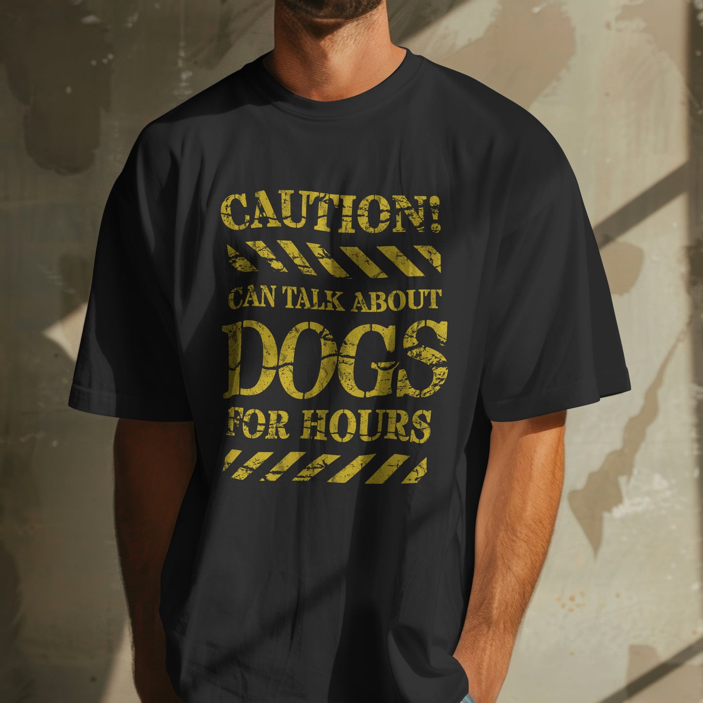 Caution! Can Talk About Dogs For Hours. -  Unisex Oversized T-shirt | SOL'S Legacy 03996