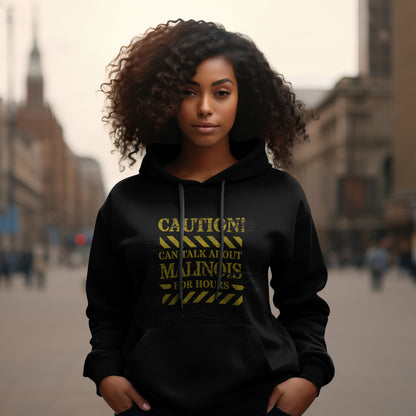 Caution -  Malinois. Classic Unisex Pullover Hoodie | Gildan® 18500