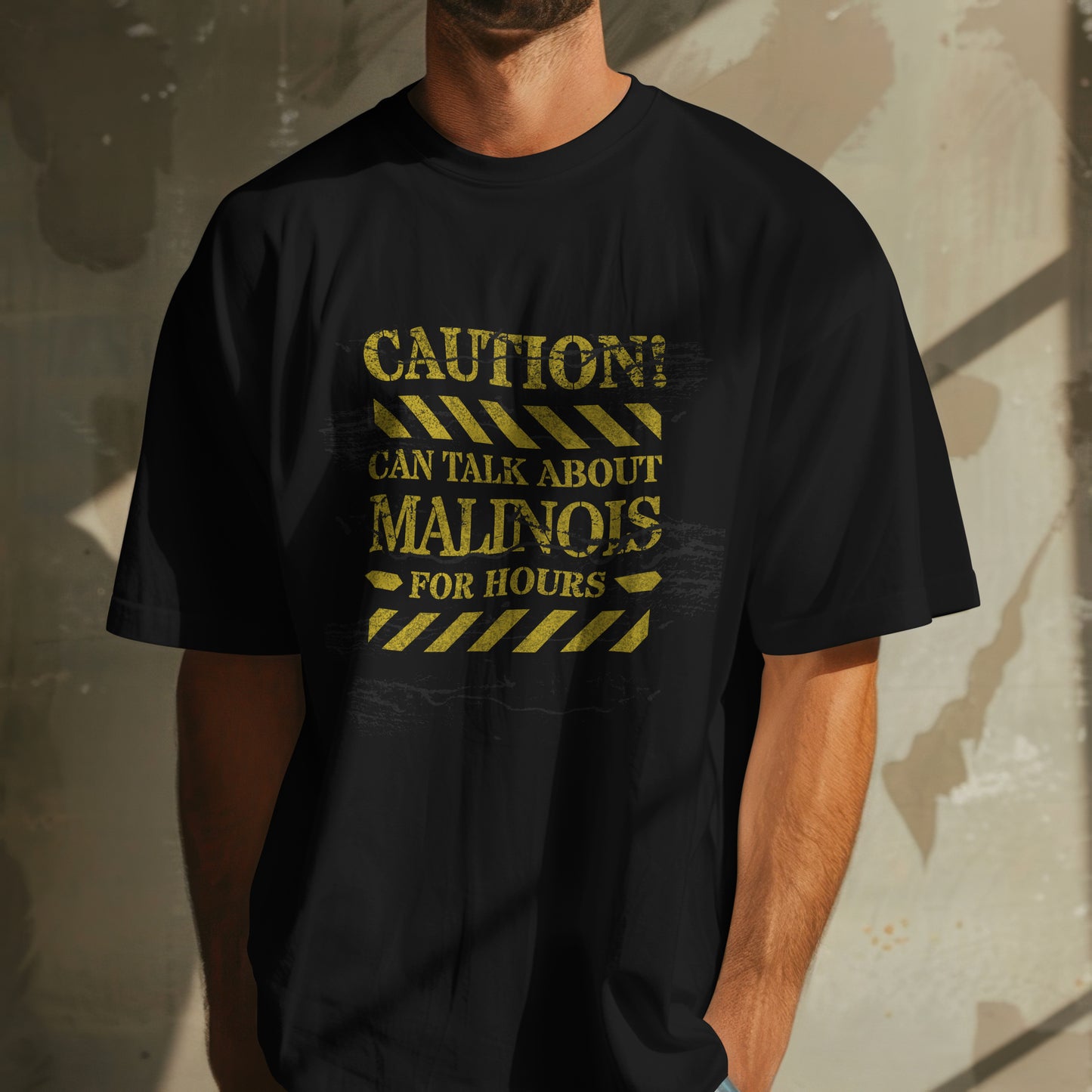 Caution - Malinois. Unisex Oversized T-shirt | SOL'S Legacy 03996