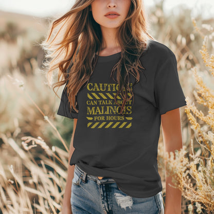 Caution -  Malinois. Premium Unisex Crewneck T-shirt | Bella + Canvas 3001