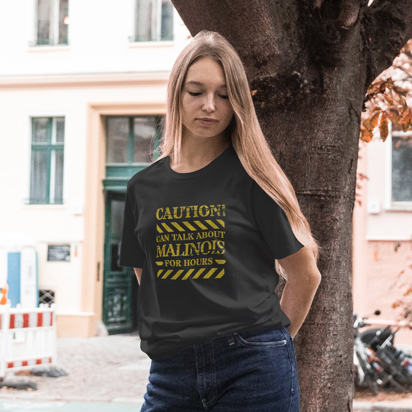 Caution - Malinois. Unisex Oversized T-shirt | SOL'S Legacy 03996