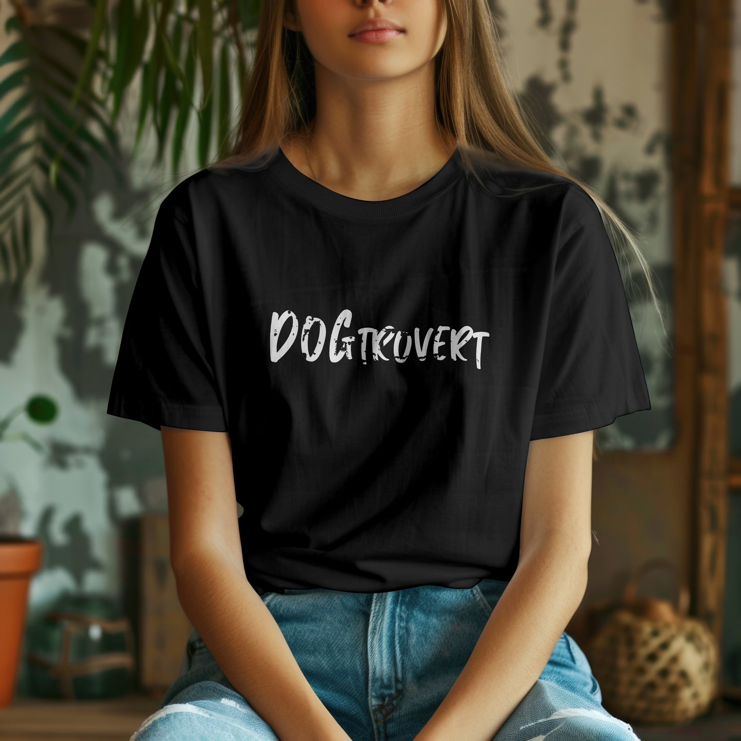Dogtrovert  -  Heavyweight Unisex Crewneck T-shirt | Gildan® 5000