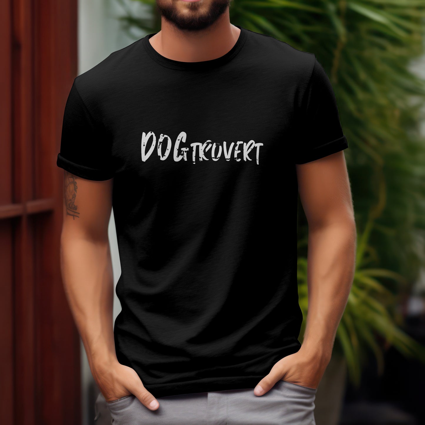 Dogtrovert  -  Heavyweight Unisex Crewneck T-shirt | Gildan® 5000