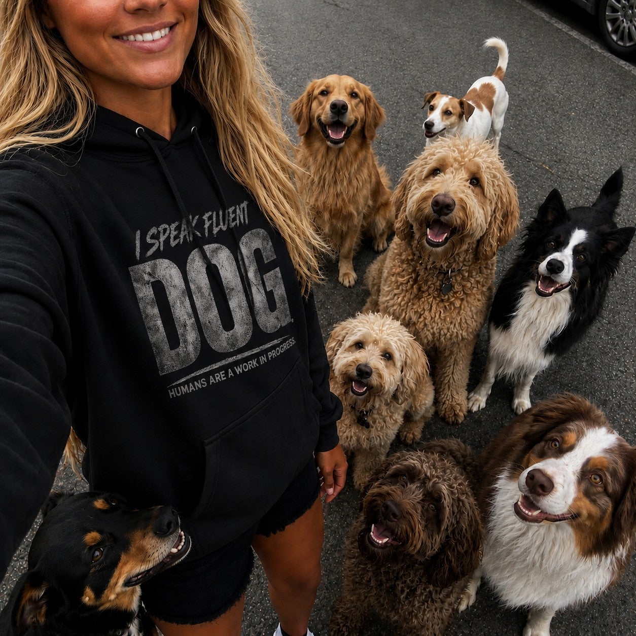 I Speak Fluent Dog Hoodie