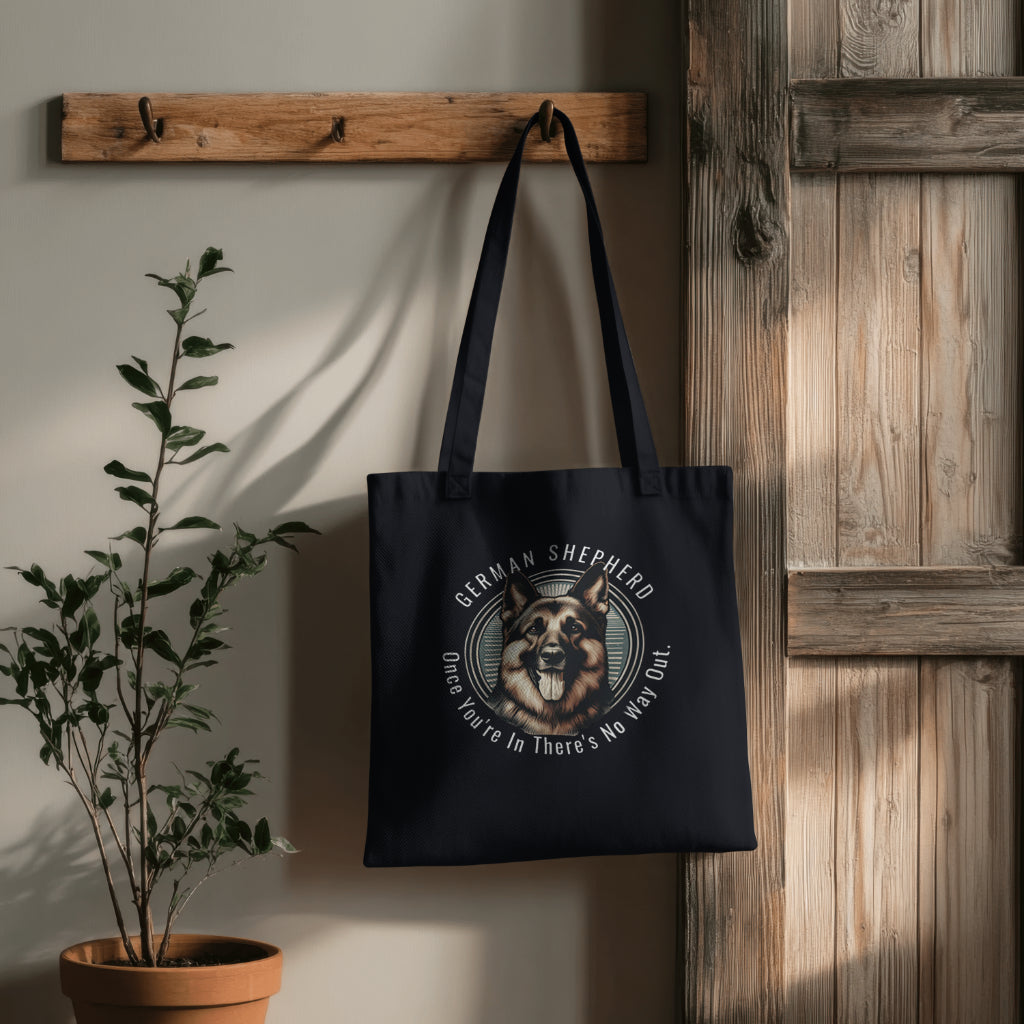 German Shepherd. Organic Long Handles Tote Bag | SOL'S Stockholm 04091