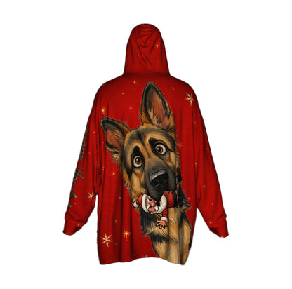 Happy Howlidays - German Shepherd. Cosy Oversized Christmas Hoodie  - Your Personal Cloud of Comfort.