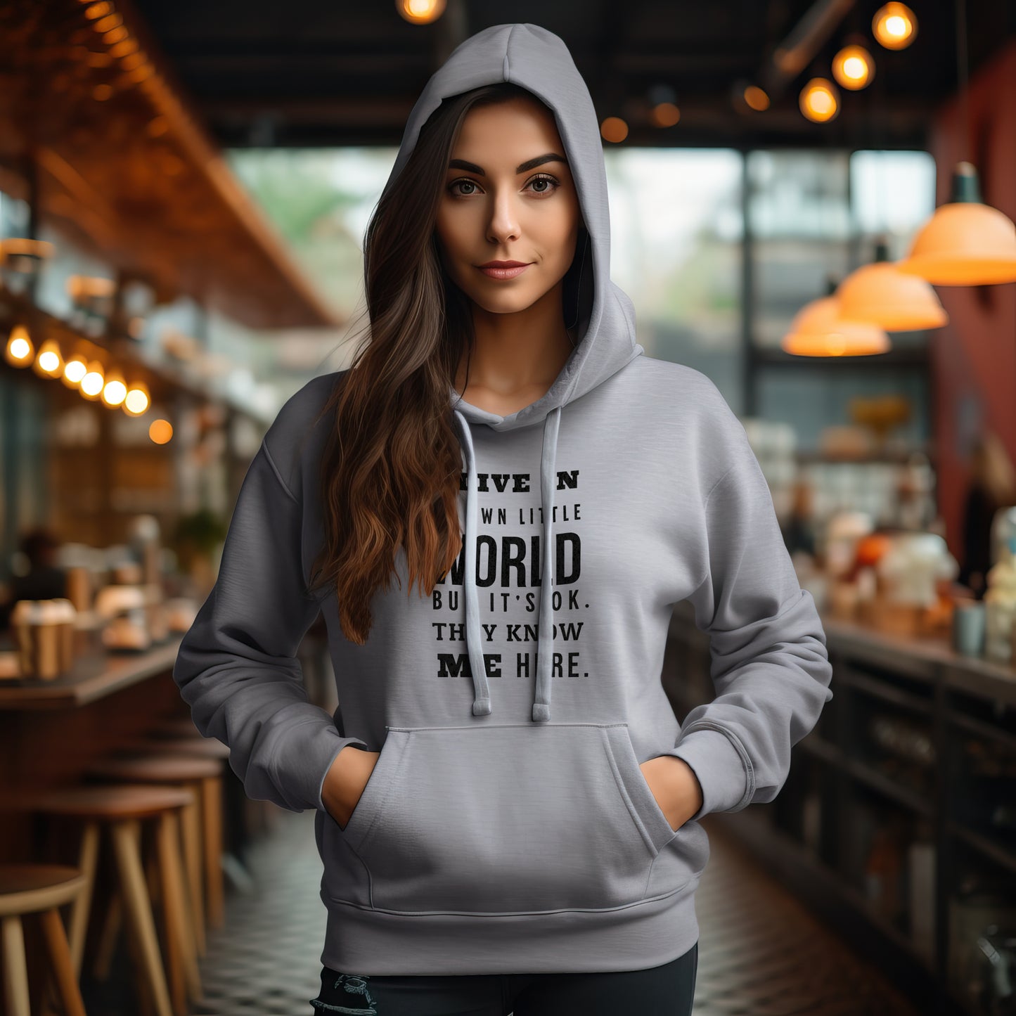I Live In My Own Little World... - Classic Unisex Pullover Hoodie | Gildan® 18500