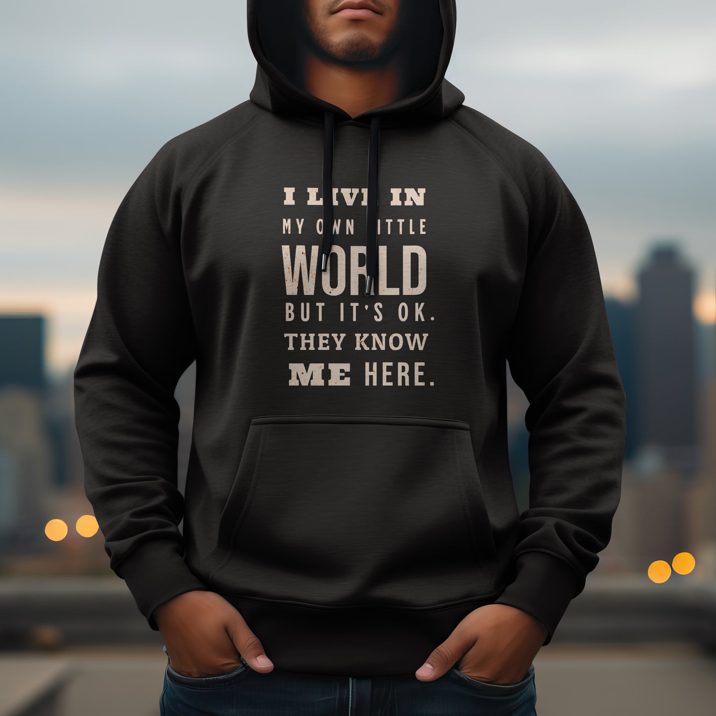 I Live In My Own Little World... - Classic Unisex Pullover Hoodie | Gildan® 18500