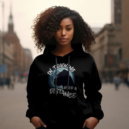 In Training - Boxer In Moonlight. Front And Back Print.  Classic Unisex Pullover Hoodie | Gildan® 18500