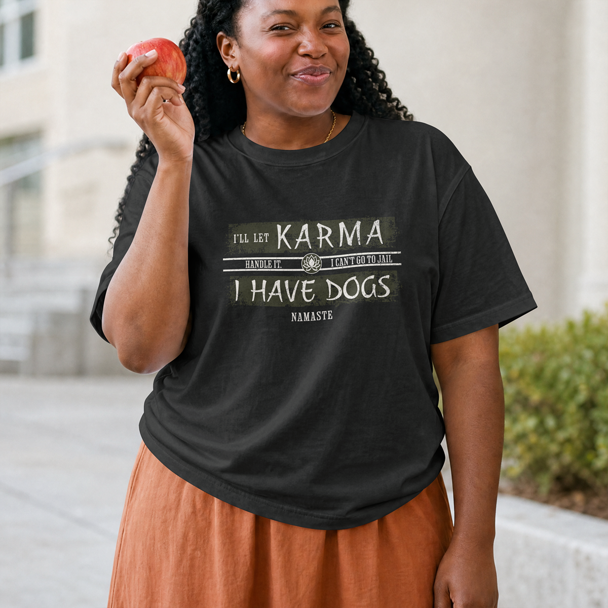 Karma and Dogs Graphic T-Shirt - Funny Dog Lover Unisex Tee
