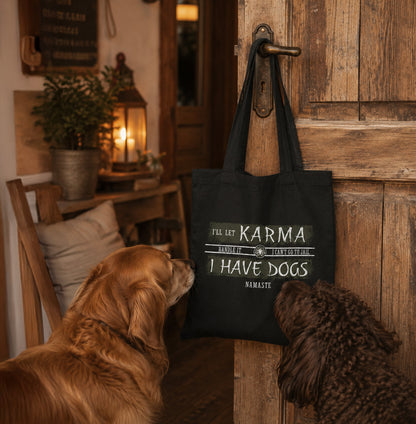 I'll Let Karma Handle It Cotton Tote Bag - Dog Lover Gift