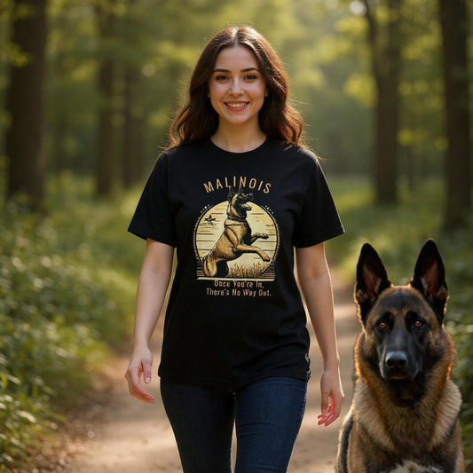 Malinois Text And A Mob Text. Premium Unisex Crewneck T-shirt | Bella + Canvas 3001