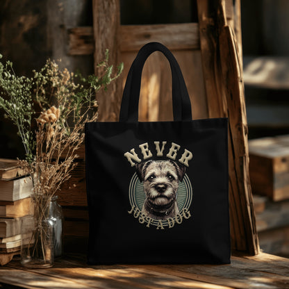 Never Just A Dog - Border Terrier.  Organic Long Handles Tote Bag | SOL'S Stockholm 04091