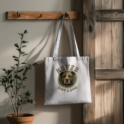 Never Just A Dog - Amstaff/Staffies/Pitbll.  Organic Long Handles Tote Bag | SOL'S Stockholm 04091