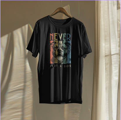 Retro Amstaff - Never Just A Dog.  Unisex Oversized T-shirt | SOL'S Legacy 03996