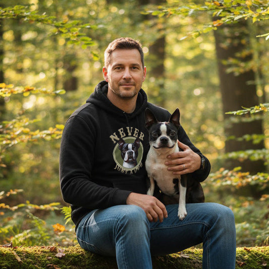 Never Just A Dog - Boston Terrier. Classic Unisex Pullover Hoodie | Gildan® 18500