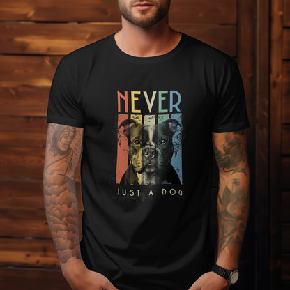 Bully/Amstaffmix/Staffiemix/Pit  - Never Just A Dog. Premium Unisex Crewneck T-shirt | Bella + Canvas 3001