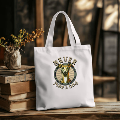 Never Just A Dog - Italian Greyhound.  Organic Long Handles Tote Bag | SOL'S Stockholm 04091