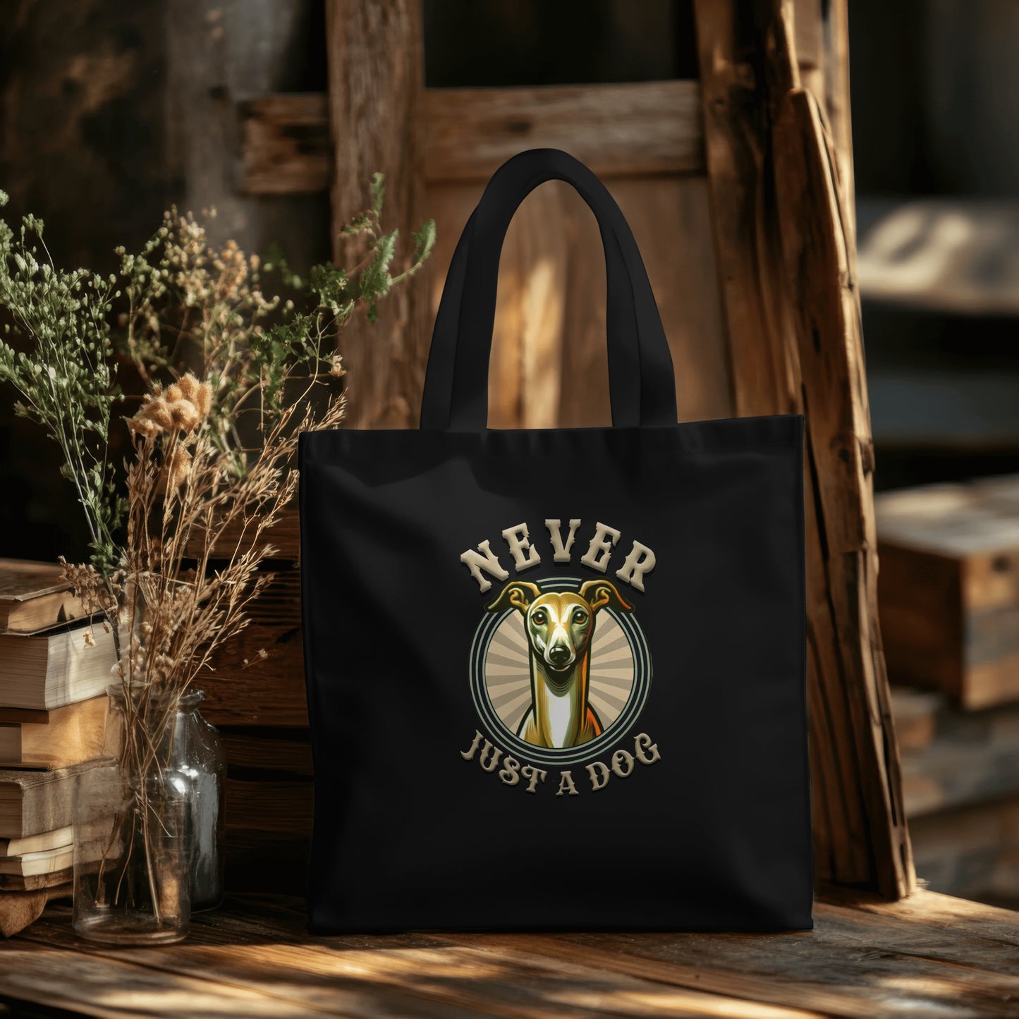 Never Just A Dog - Italian Greyhound.  Organic Long Handles Tote Bag | SOL'S Stockholm 04091