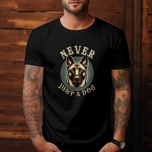 Never Just A Dog  -  Malinois. Premium Unisex Crewneck T-shirt | Bella + Canvas 3001