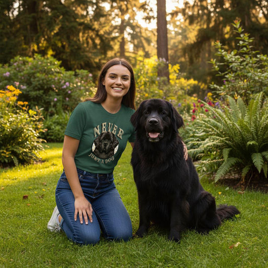 Newfoundland - Never Just A Dog. Heavyweight unisex T-shirt med rund halsringning | Gildan® 5000