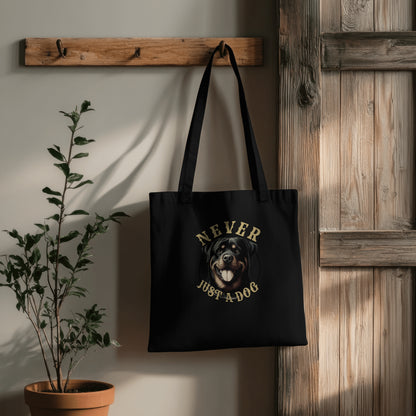 Never Just A Dog - Rottweiler. Organic Long Handles Tote Bag | SOL'S Stockholm 04091