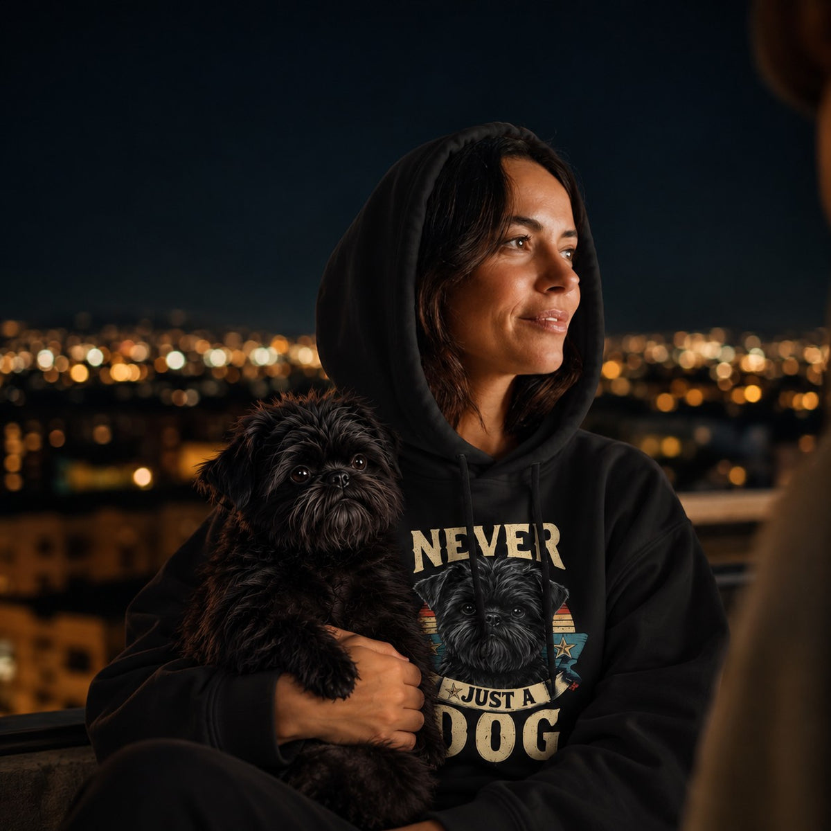 Vintage Style Affenpinscher Hoodie – Never Just A Dog Graphic Pullover