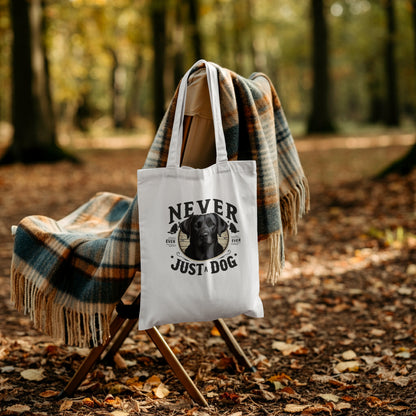 Never Just A Dog - Black Labrador.  Organic Long Handles Tote Bag | SOL'S Stockholm 04091