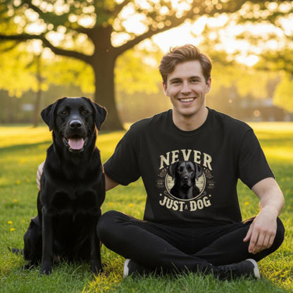 Never Just A Dog - Black Labrador.  Unisex Oversized T-shirt | SOL'S Legacy 03996