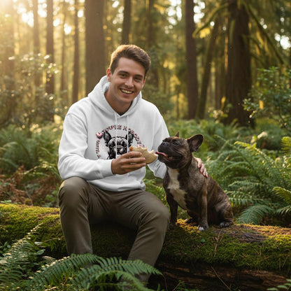 You're Nobody Until A Frenchie Loves You . Classic Unisex Pullover Hoodie | Gildan® 18500