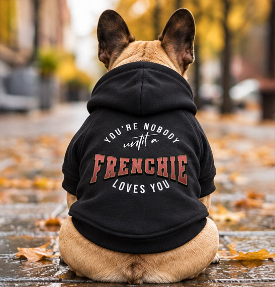 You're Nobody, Until A Frenchie Loves You – Premium Dog Hoodie